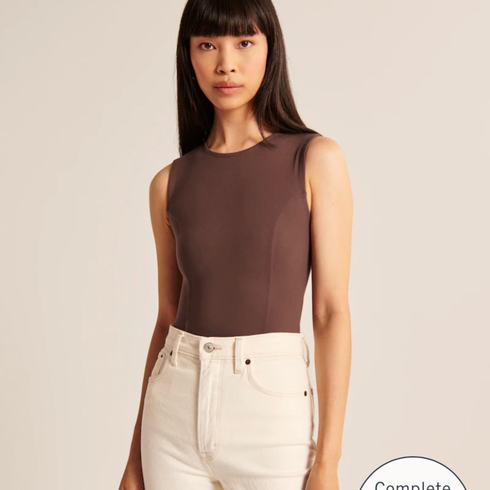 Abercrombie & Fitch | Seamless Fabric Crew Tank Bodysuit